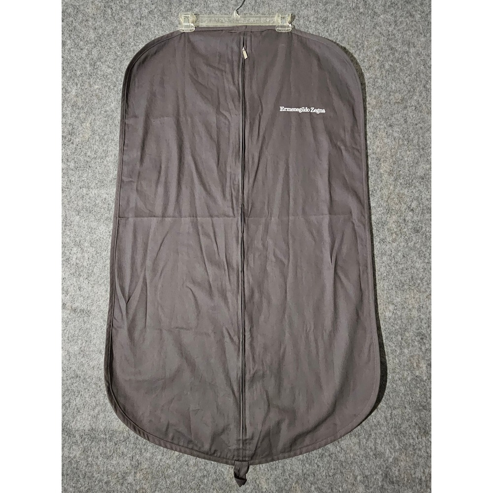 Ermenegildo Zegna Garment Bag Mens Grey Full Zip Suit Cover